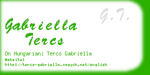 gabriella tercs business card